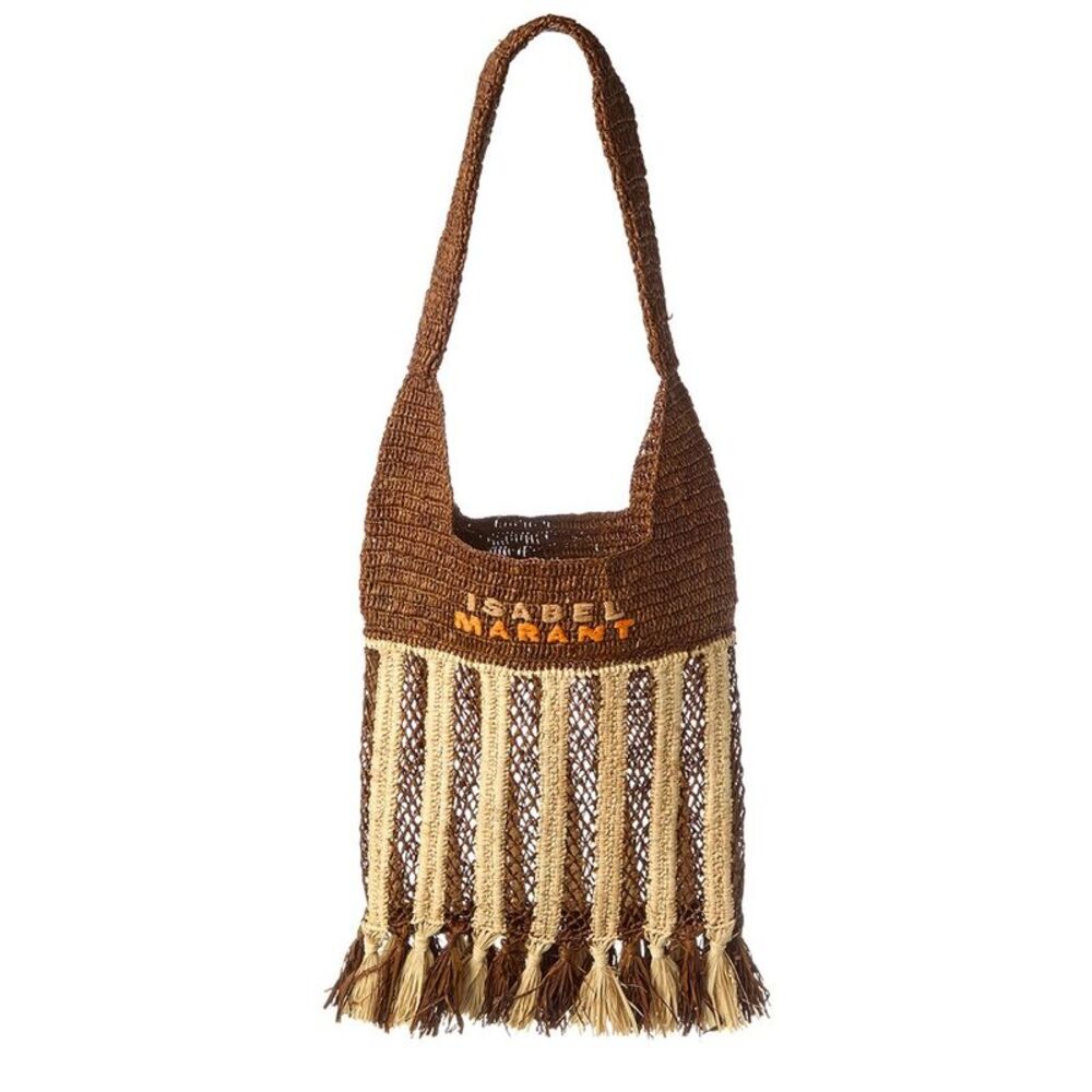 Isabel Marant Praia Small Raffia Tote, Brown